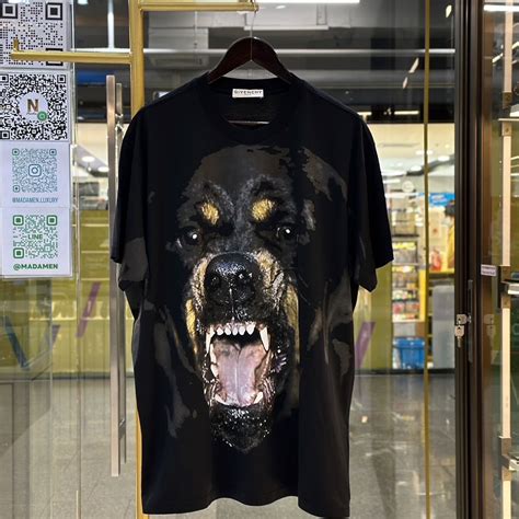 givenchy stenciled rottweiler pouch|givenchy rottweiler shirt.